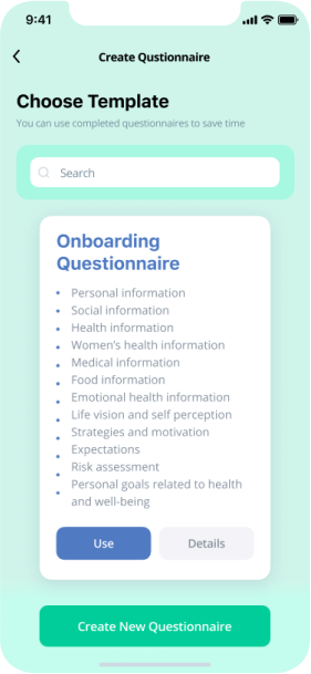 onboarding questionnaire