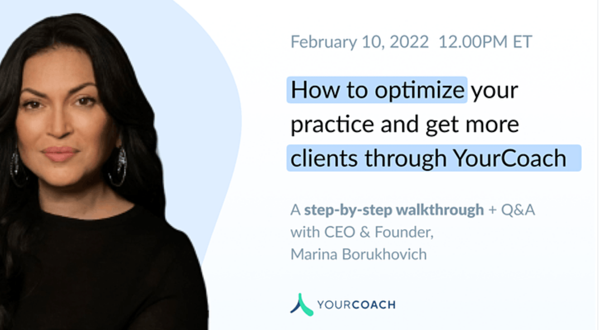 optimize your practice and get more clients through YourCoach