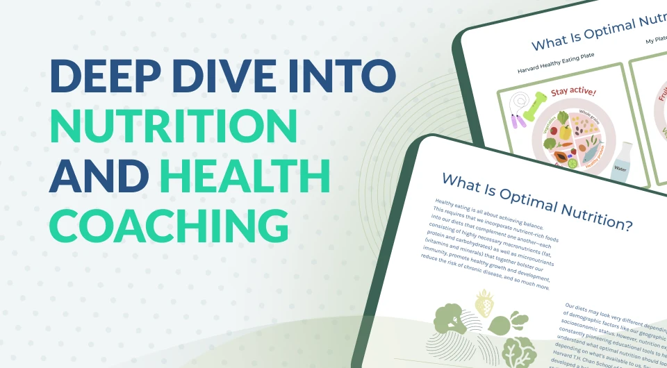 Deep Dive Into Nutrition And Health Coaching