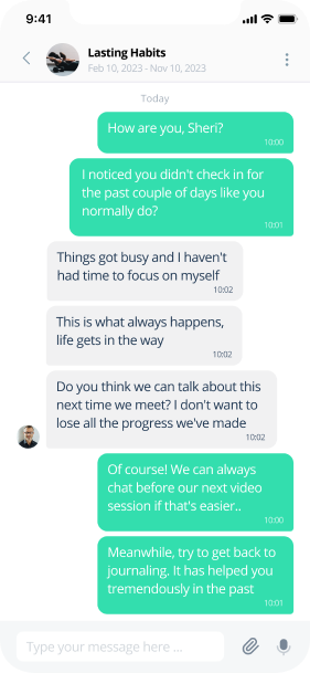 Chat with Health Coach